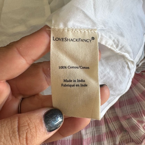 LoveShackFancy Leon Dress in Multi Rosebud Check Small - Picture 11 of 15